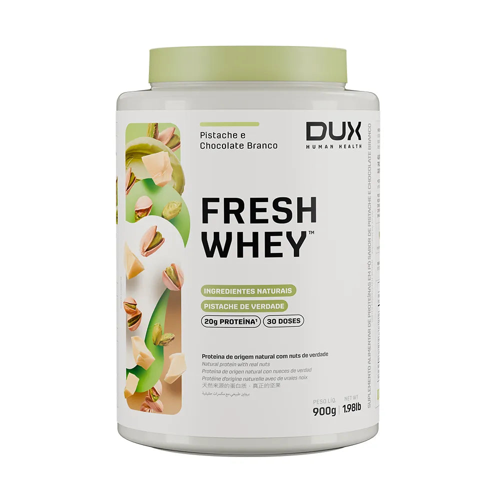FRESH WHEY DUX 900G - PISTACHE E CHOCOLATE BRANCO