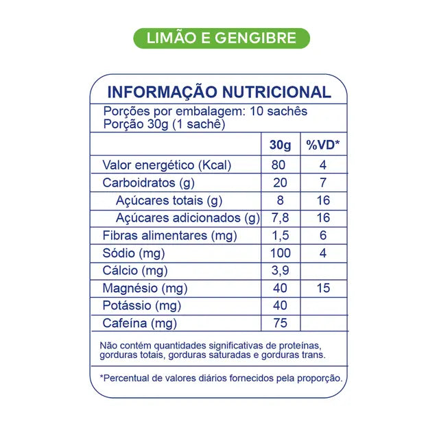 BT Nitrato Gel Dobro Limao e Gengibre com Cafeina 30g