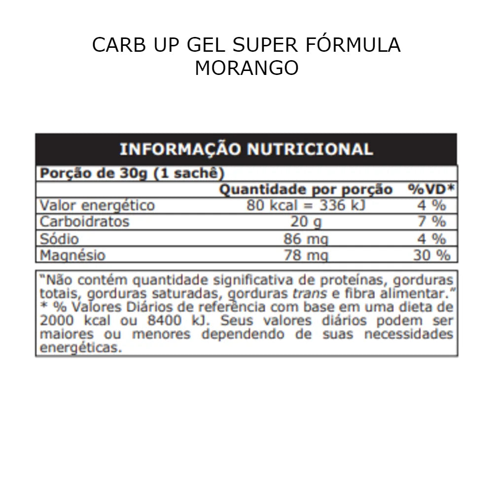 Carb Up Gel - Morango