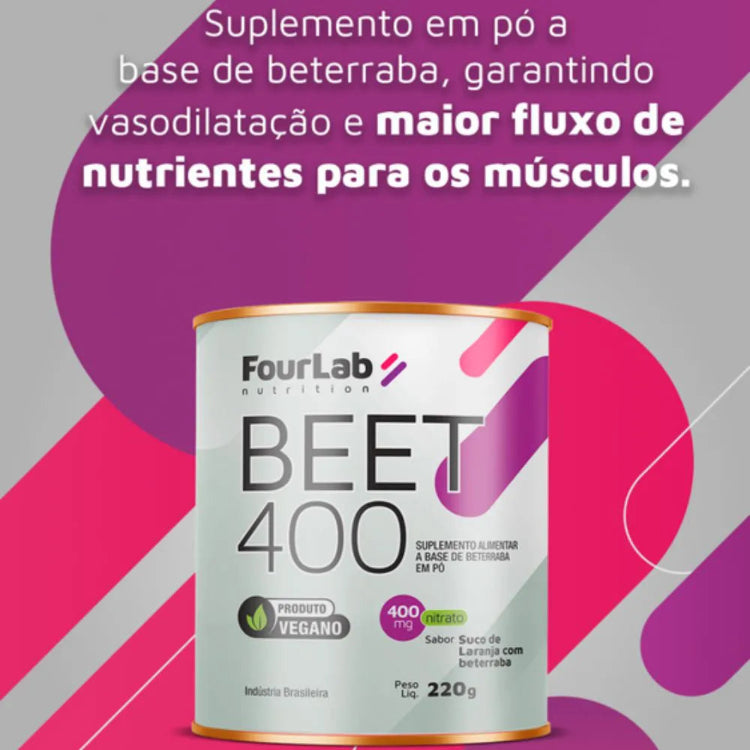 Beet 400 220g - Sabor Laranja