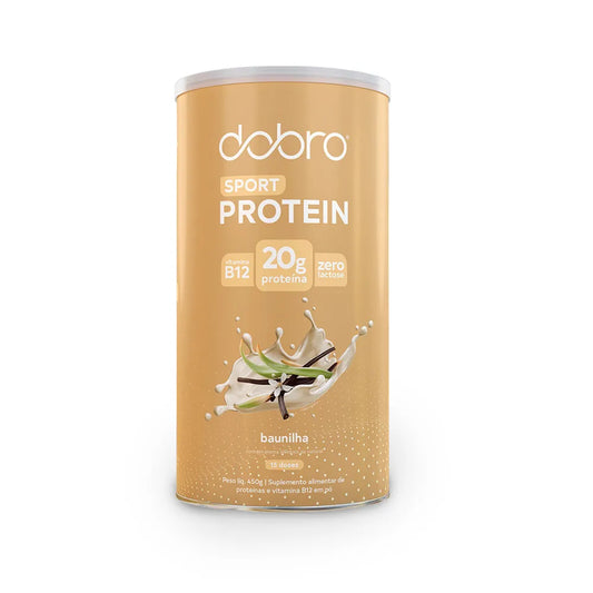 Proteína vegana - Sport Protein Dobro - sabor Baunilha 450g