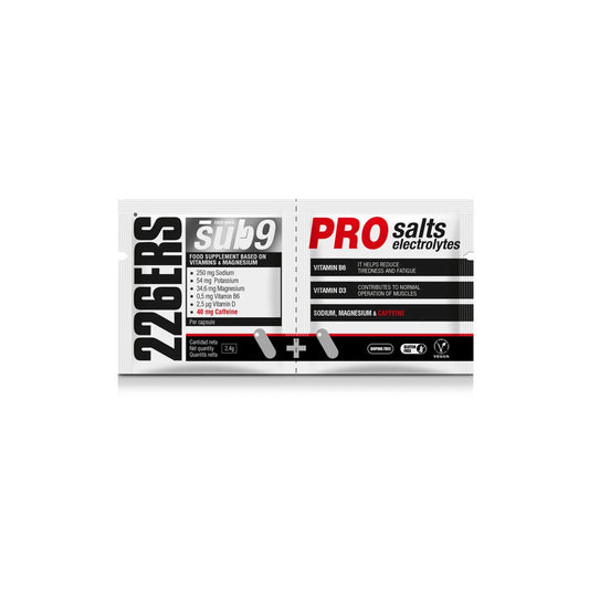 SUB9 PRO SALTS ELECTROLYTES - Sais e Eletrólitos com Cafeína - 2 Cápsulas